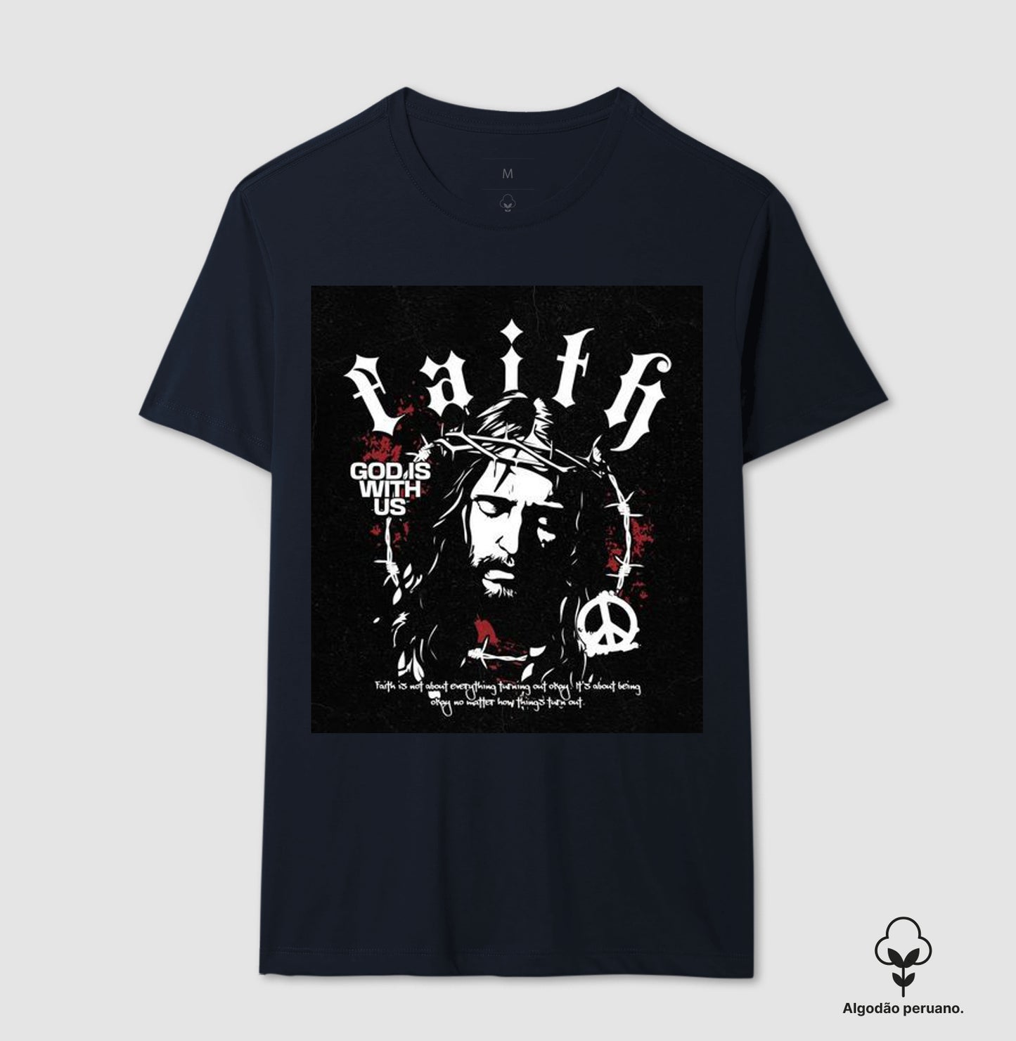 Camiseta Algodão premium "Faith"