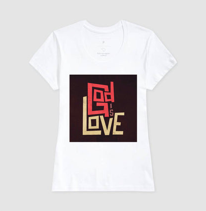 Camiseta Fem "God is Love"