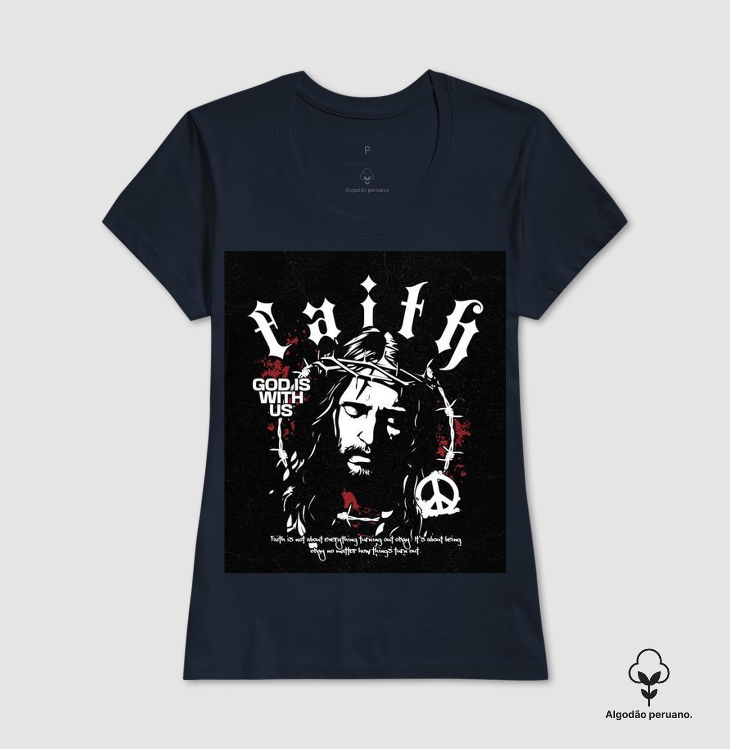 Camiseta Algodão premium "Faith"
