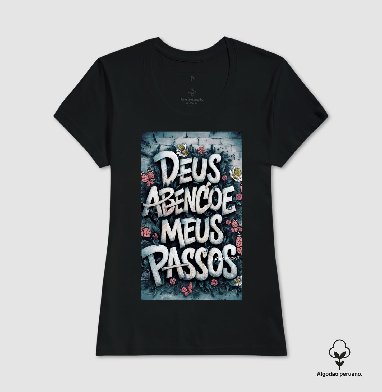 Camiseta Algodão Premium "Abençoados"