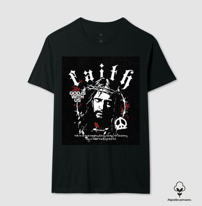 Camiseta Algodão premium "Faith"
