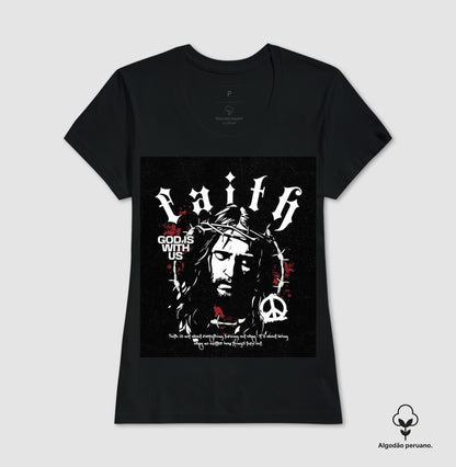 Camiseta Algodão premium "Faith"