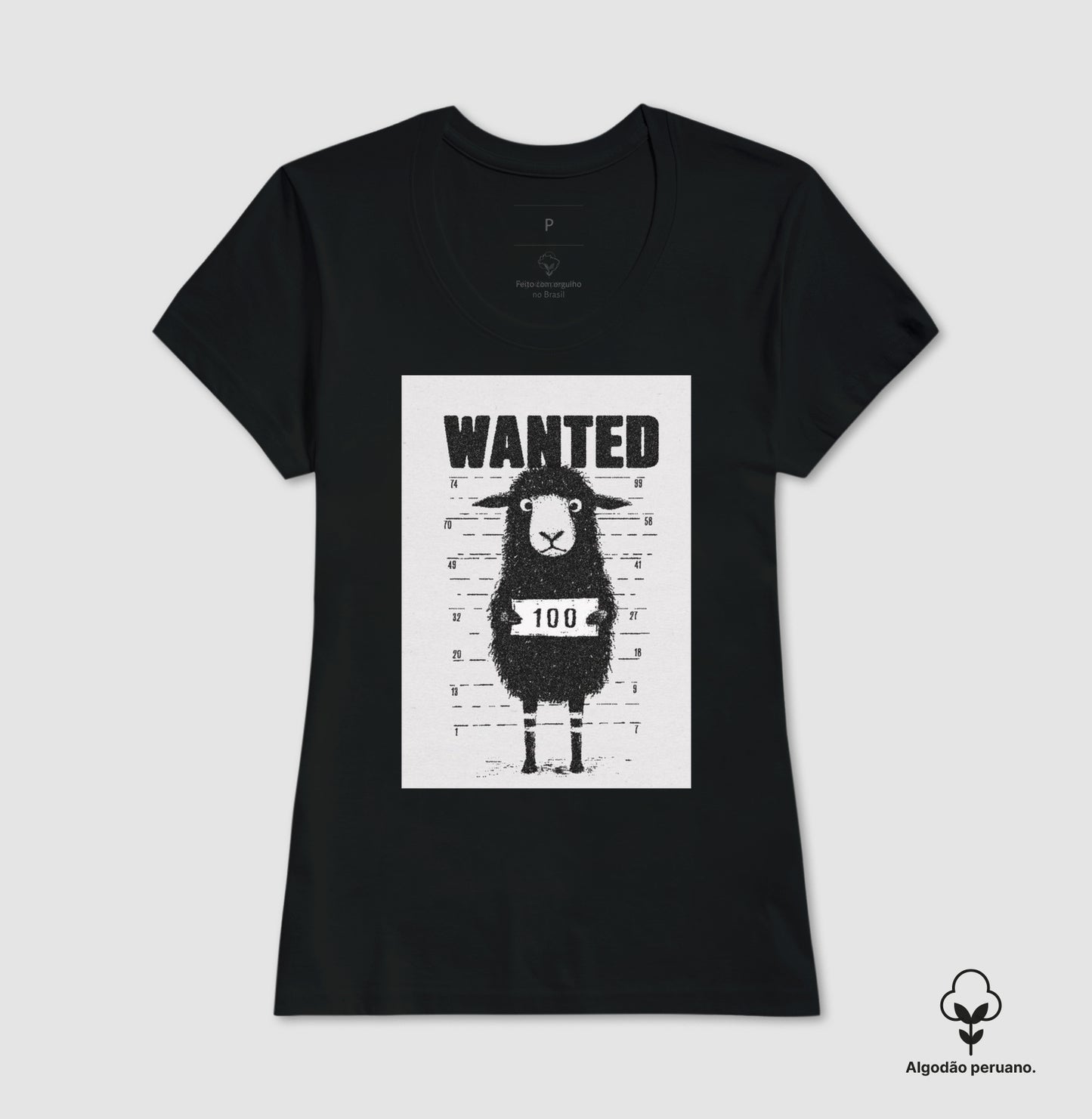 Camiseta Algodão Premium "Black Sheep"