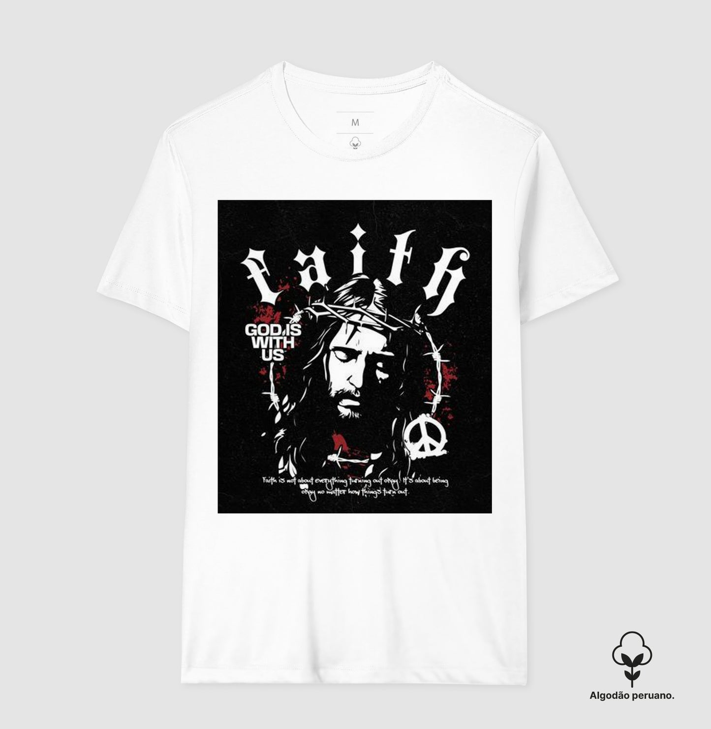 Camiseta Algodão premium "Faith"
