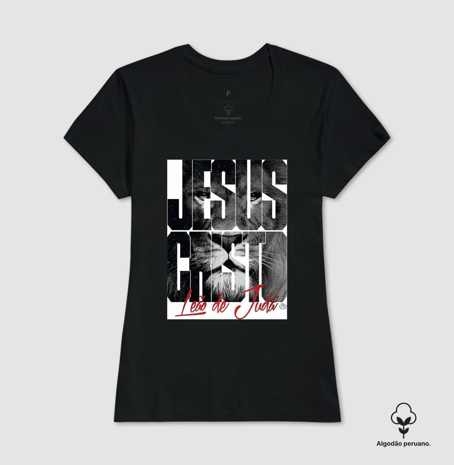 Camiseta Algodão "Leão da Tribo"