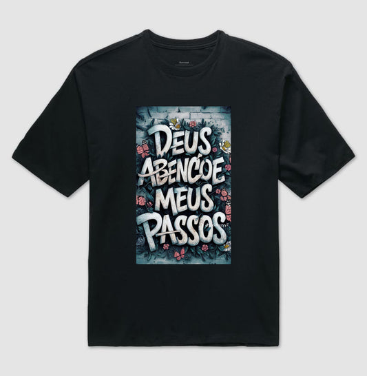 Camiseta Oversized "Abençoados"