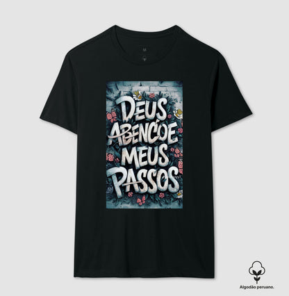 Camiseta Algodão Premium "Abençoados"