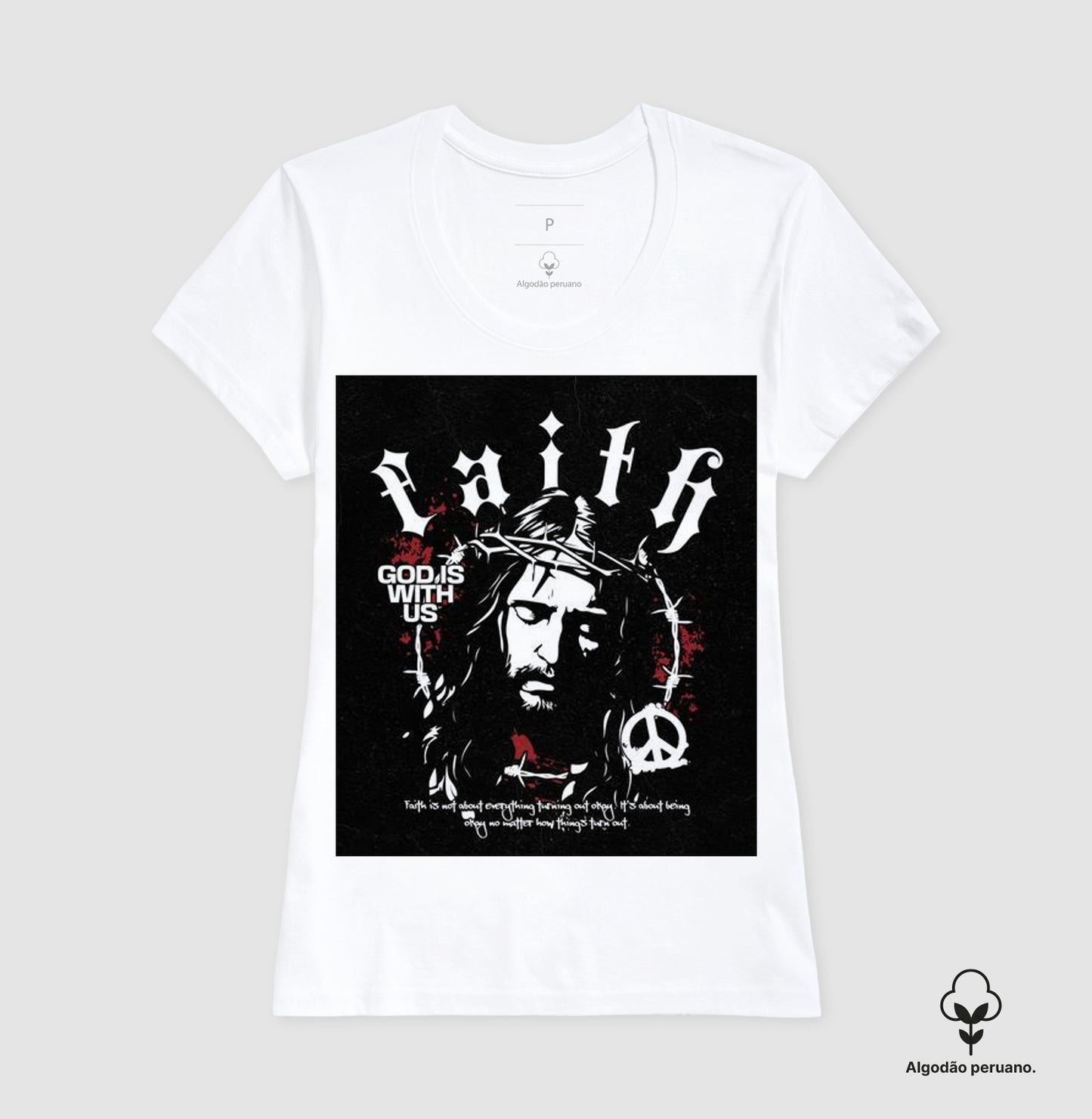 Camiseta Algodão premium "Faith"