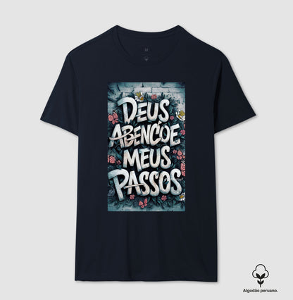 Camiseta Algodão Premium "Abençoados"